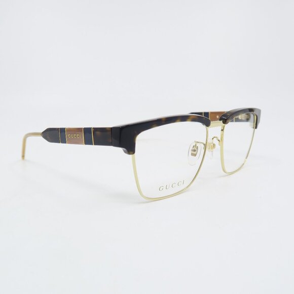 Gucci GG0605O 002 52mm Havana/Havana/Gold, New Unisex Square Eyeglasses Frames. - Picture 1 of 9